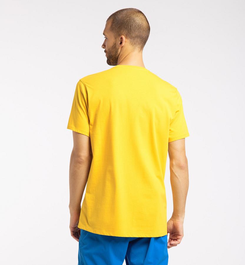 Haglöfs Mens Mirth T-Shirt Yellow New Zealand 25183VNYL